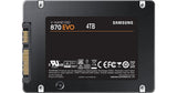 Samsung SSD 870 EVO - Disco duro interno de estado sólido, 4 TB, SATA 560 MB/s, 2,5", Negro