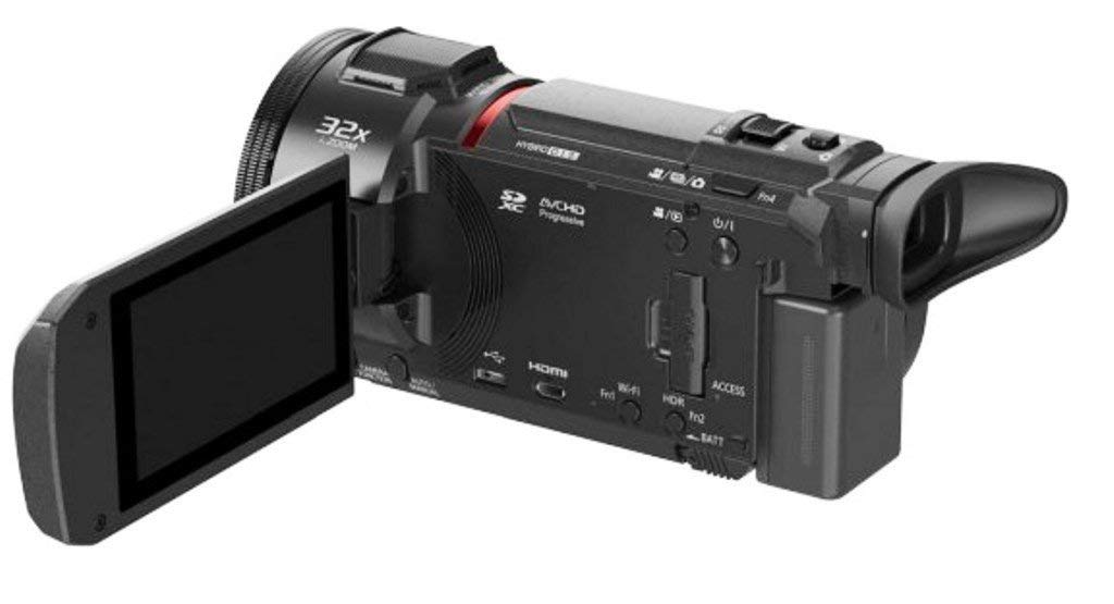 Panasonic HC-VXF1EG-K Videocámara Semi-Profesional de 24x, Gran Visor electrónico, O,I,S de 5 Ejes, Objetivo Leica F1.8, F4, Zoom 25 mm, 600 mm, 4K, HD, Color Negro