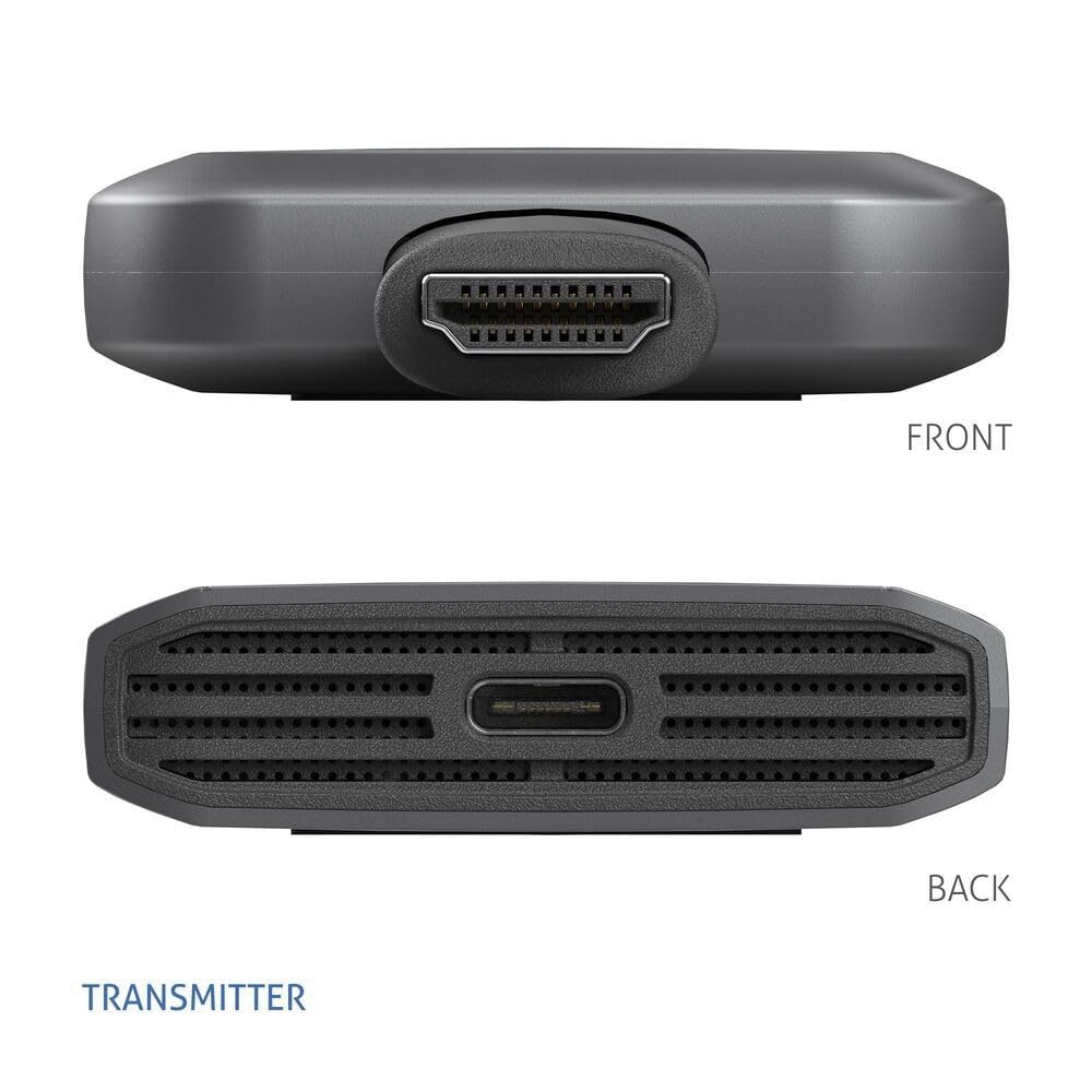PureLink® Wireless-HDMI Set, transmisión inalámbrica HDMI, Full HD, 1080p, transmisión sin comprimir a una Distancia de hasta 30 Metros, Juego de dongle transmisor y Receptor, Negro