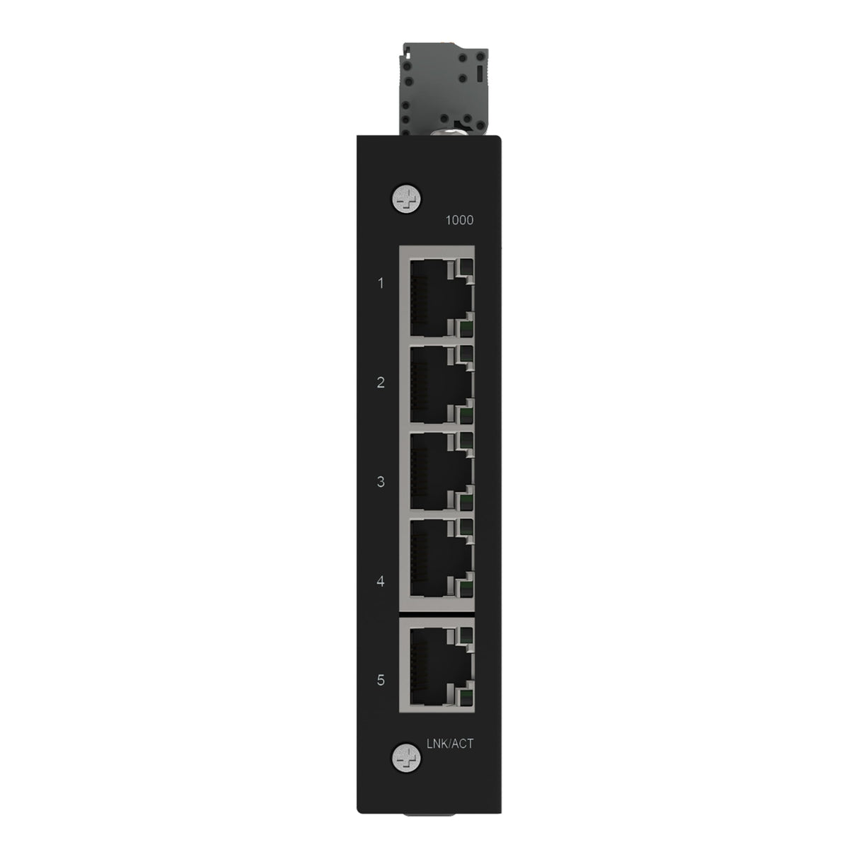 WAGO Interruptor ecológico Industrial 852-1111, con 5 Puertos ETHERNET de 10/100/1000 Mbit/s y LED de diagnóstico de Panel Frontal, soporta hasta 8000 direcciones Mac absolutas