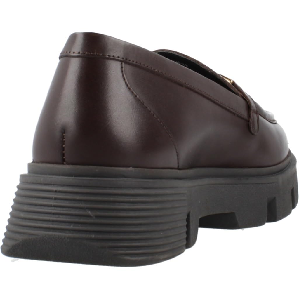 Geox D Vilde H, Mocasin Mujer, café, 38 EU