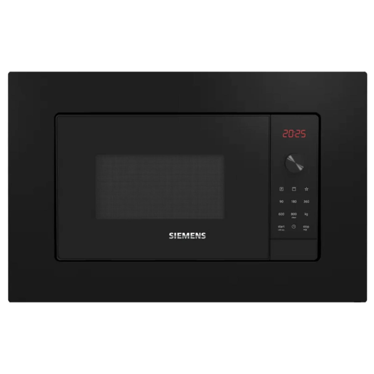 Siemens - Microondas Integrable IQ300, 60 cm, cookControl, Función Grill, 5 Niveles de Potencia, 800W, Negro, BE623LMB3