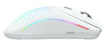 Glorious Gaming Model O 2 Wireless Ratón gaming inalámbrico - Híbrido 2,4 GHz y Bluetooth, 68g superligero, gran batería, sensor PPP 26K, RGB, ambidiestro, 6 botones, deslizadores de PTFE - Blanco