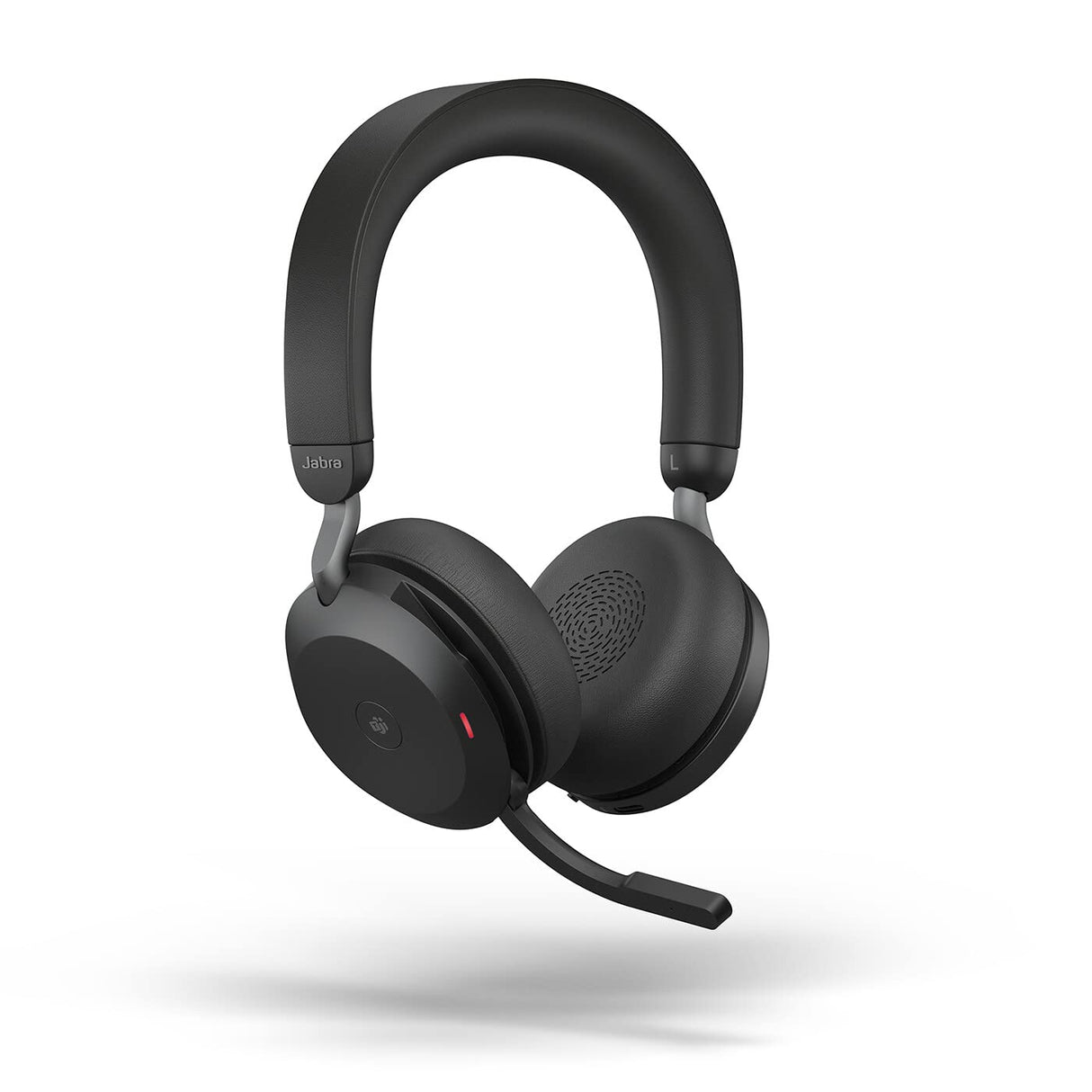Jabra Evolve2 75 Auriculares Estéreo Inalámbricos para PC con tecnología de 8 micrófonos-Auriculares de Doble Espuma y Cancelación de Ruido Activa, Adaptador Bluetooth USB-C-Para MS Teams-Negro