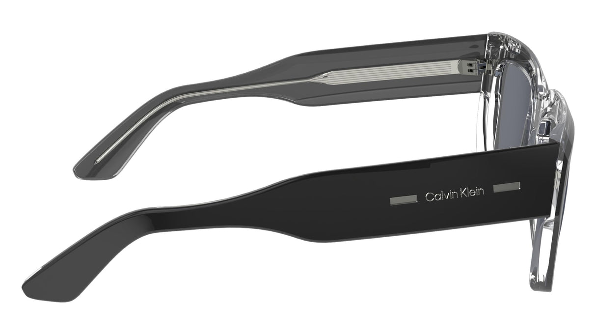 Calvin Klein Men's Sunglasses CK23538S - Black with Solid Grey Lens