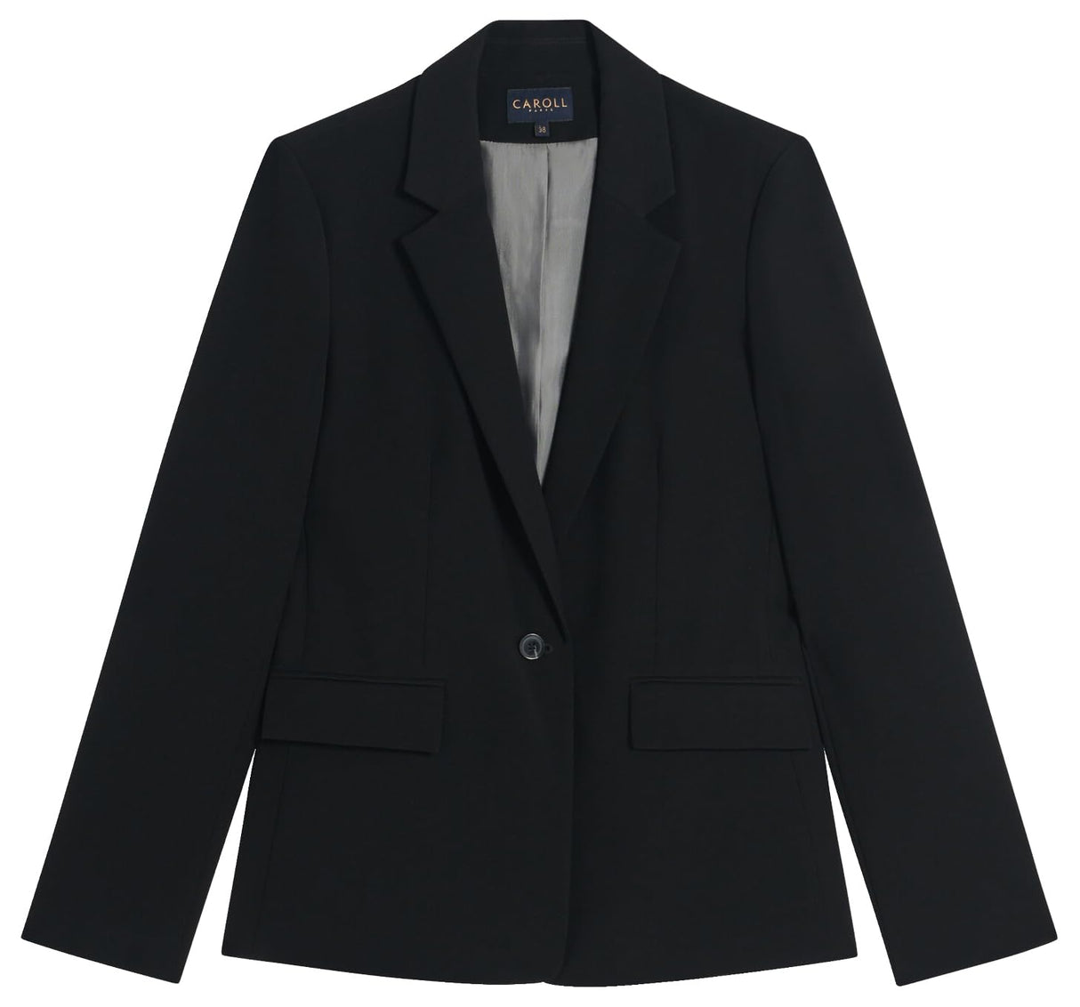Caroll 4000304-1022 Chaqueta, Negro, 38 para Mujer