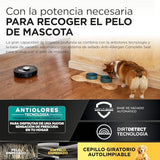 Shark PowerDetect Robot Aspirador, Vaciado automático, navegación 3D y LiDAR, Base antialérgenos, tecnología NeverStuck, para alfombras, Suelos y Pelo de Mascotas, WiFi/App, Negro, RV2820VEEU