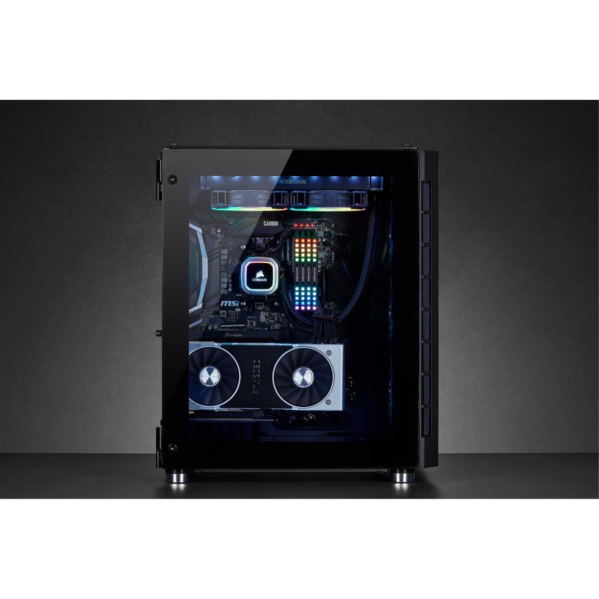 Corsair Crystal Series 680X RGB - Caja de PC, Vidrio Templado ATX Smart Gaming Case con alto flujo de aire, Iluminación RGB LED, Negro