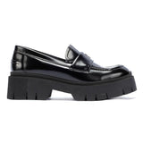 HUGO Kris_Loafer_BRPU, Mocasines Planos Mujer, Black, 41 EU