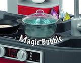 SMOBY- Kitchen Studio XXL Bubble con 38 accesorios, simula el efecto del agua hirviendo, refrigerador, horno, lavavajillas, dispensador de hielo, cafetera, 7600311025