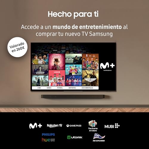 SAMSUNG TV QLED 4K 2024 55Q70D Smart TV de 55" con más de 1.000 Millones de Colores, el Mejor Smart TV, GANA Las partidas a 120Hz y Escucha Todos los Altavoces con Q-Symphony