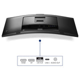 Philips 34E1C5600AM - Monitor Curvo WQHD de 34 Pulgadas, Webcam, Altura Regulable, Altavoz (3440x1440, 100Hz, HDMI, DisplayPort, USB-C, USB Hub) Negro