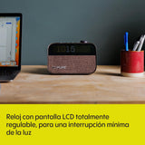 Pure Radio Reloj, luz de Despertador, Altavoz BT, Negro, Cargador inalámbrico