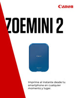 Canon Zoemini 2 Kit de Impresión – Impresora Fotográfica Portátil y Compacta – Bluetooth 5.0 – Carga Rápida USB C Ideal para Viajes (Azul Marino)