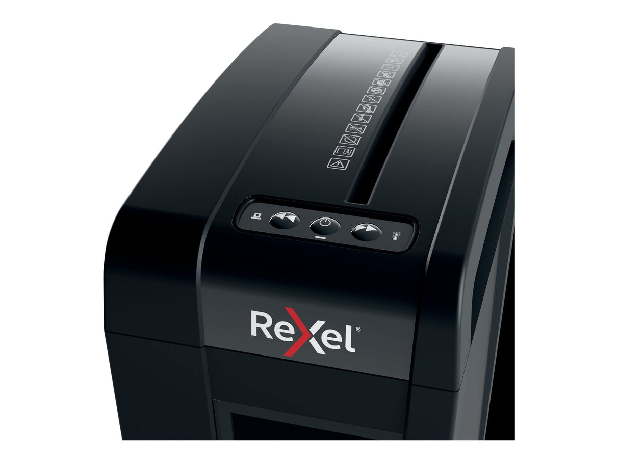 Rexel Secure X8-SL Whisper-Shred Destructora de Papel con Corte en Partículas P4, Papelera Extraíble de 14 L, Silenciosa y Compacta, 2020126