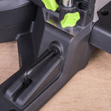 Evolution Power Tools F255SMS Sierra ingletadora deslizante multimaterial, Corta acero dulce, aluminio, plástico, madera con clavos incrustados, 255 mm (230V)