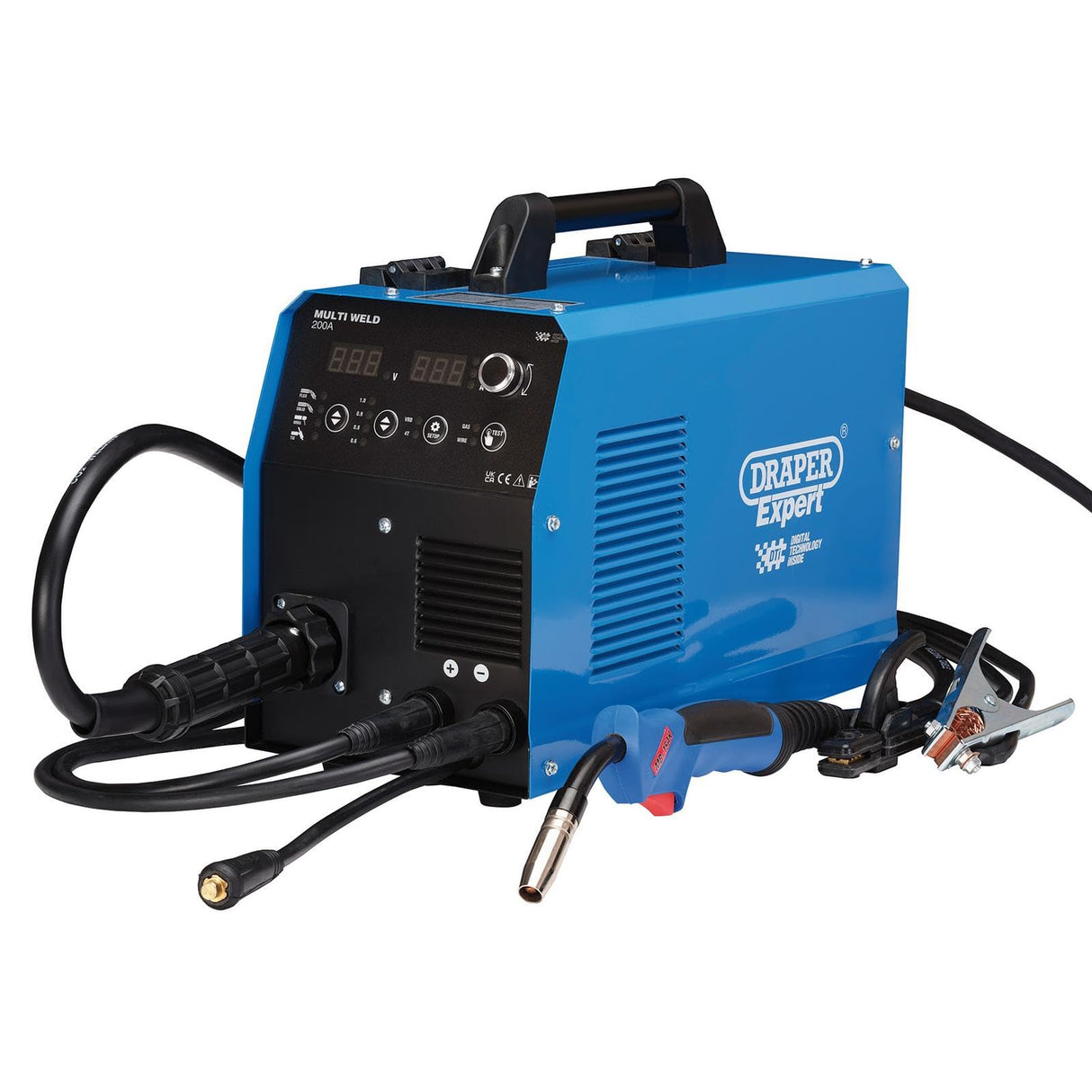 Draper 70043 Soldador de proceso múltiple 3 en 1 200A