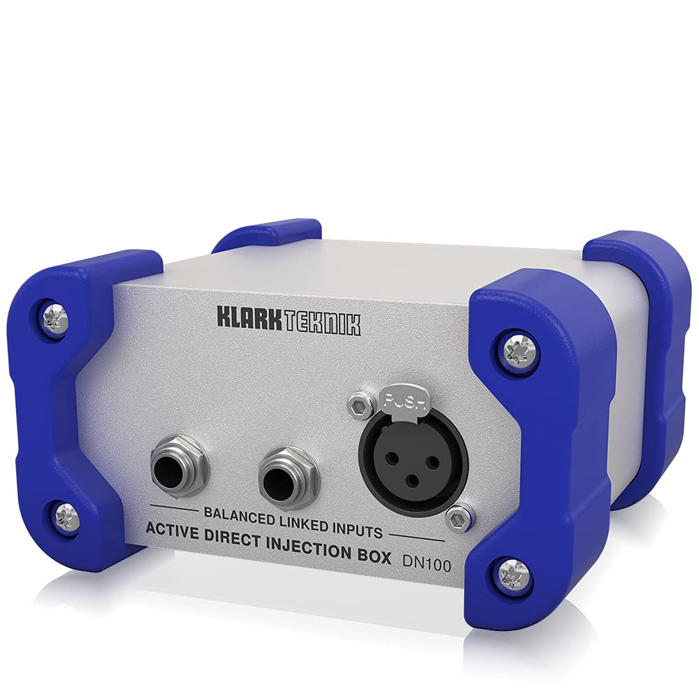 Caja DI activa Klark Teknik DN100 V2 con rango dinámico extendido