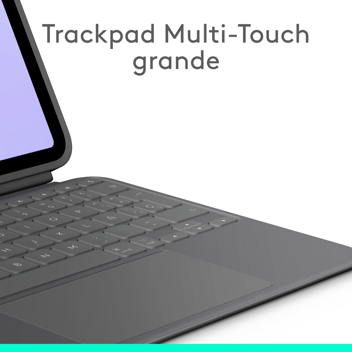 Logitech Combo Touch, Funda con Teclado, iPad Pro 11 Pulgadas (M4)(2024) - Teclado retroiluminado extraíble con Soporte abatible, Escritura cómoda, Modo Multiuso, Disposición QWERTY Español - Grafito