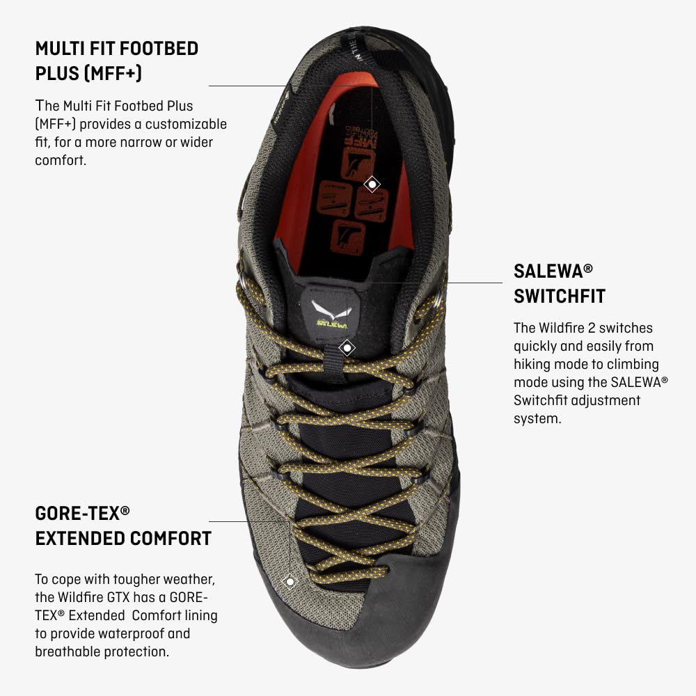 Salewa Wildfire 2 Gore-Tex Zapato Hombre, Azul, 8