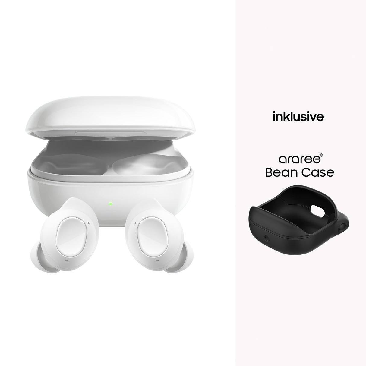 SAMSUNG Galaxy Buds FE - Auriculares inalámbricos con Bluetooth (Incluye Funda de araree Bean, cancelación Activa de Ruido (ANC), 3 micrófonos, Control táctil, Graves Profundos, con Cable de Carga,