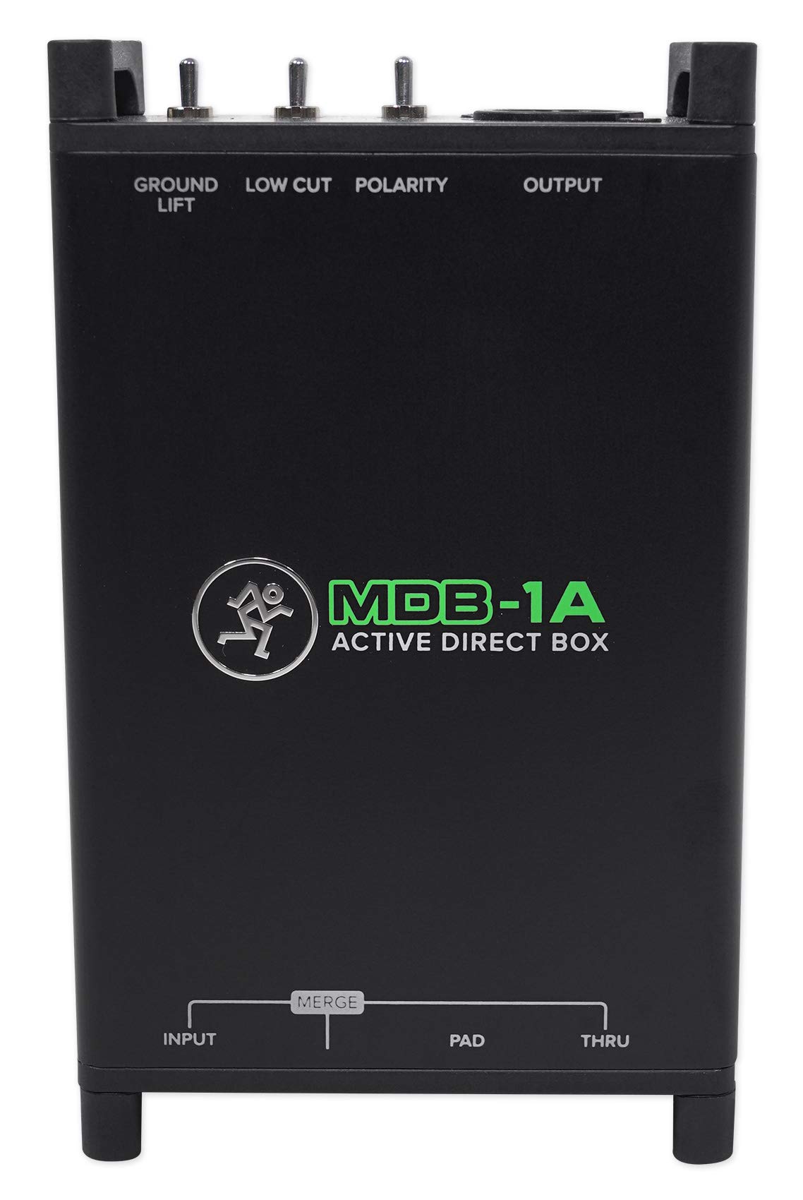 MACKIE MDB-1A caja de inyección directa (DI) activa con corte de graves, polaridad, Ground Lift, atenuador de -20 dB y Merge