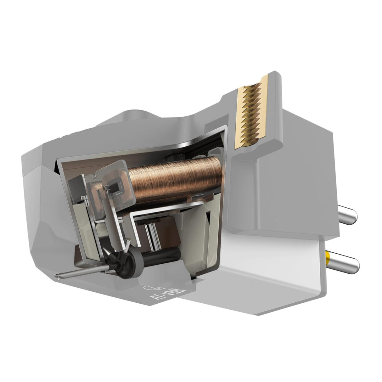 Audio Technica AT-VM95EN/H Headshell/Dual Moving Magnet Cartridge (negro/naranja)