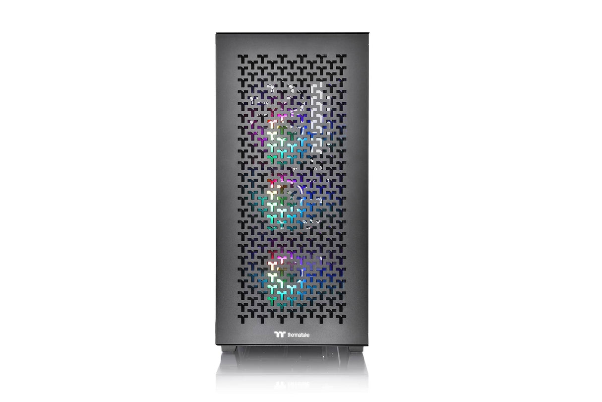 Thermaltake V350 TG ARGB Air Black | PC-Chassis | Mid-Tower-ATX-Case | Vidrio Templado de 4 mm | 4 Ventiladores Incluidos | Negro