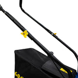 Goodyear - Cortacésped a Gasolina 132cc OHV 4T, 3.35HP, Ancho Corte 39cm, Altura Ajustable 30-66mm, Bolsa 35L, Chasis Plástico, Arranque Manual, Ideal Jardines Medianos
