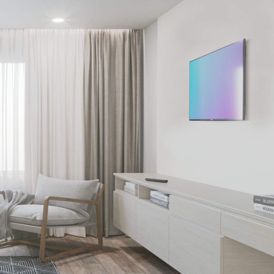 Hama | Soporte de Pared para TV de 46" a 100" (Soporte Fijo de Pared, Pantallas de hasta 254cm, Carga máx de 75kg, VESA 800 x 600)