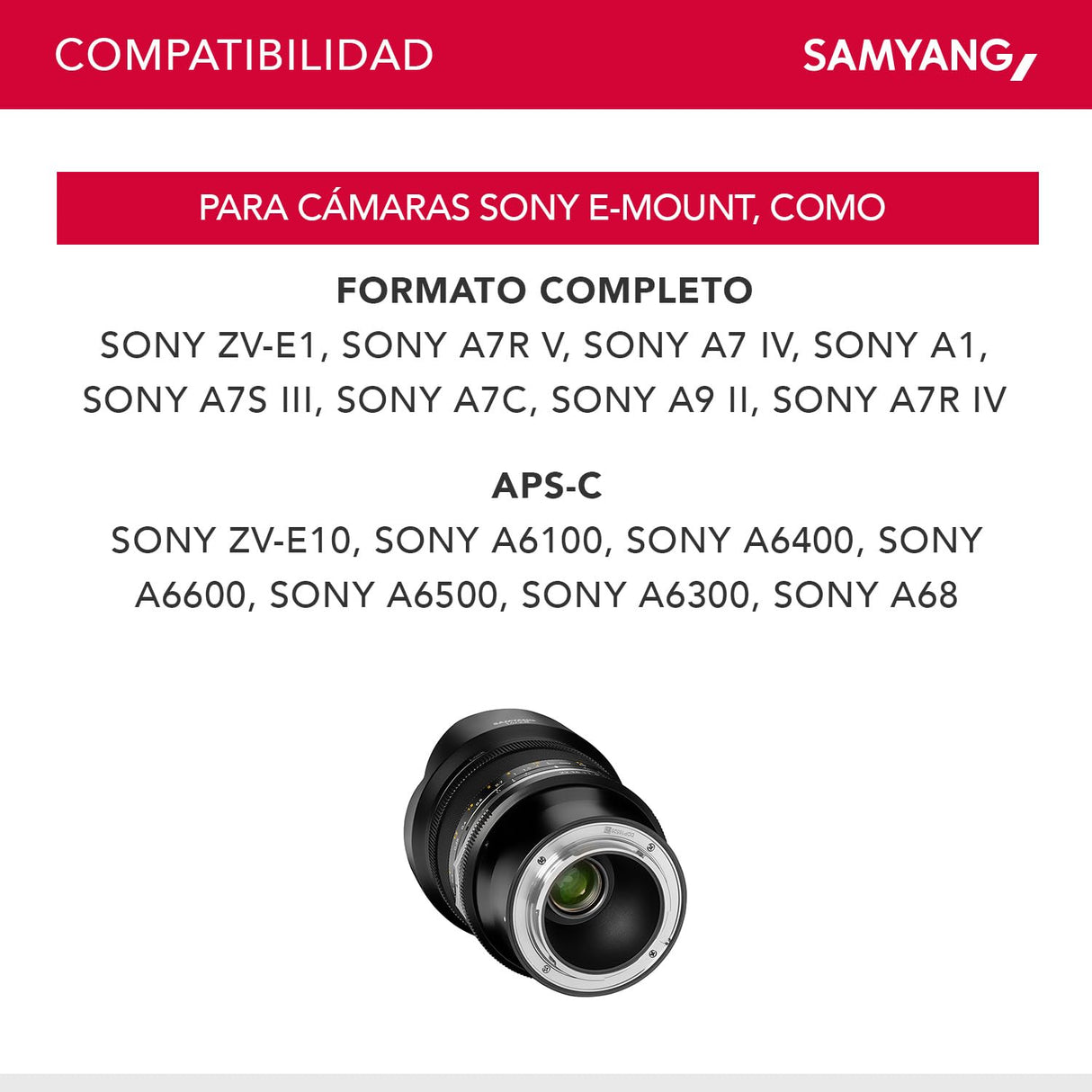 Samyang MF 14 mm F2,8 MK2 Sony E – Objectivo gran angular enfoque manual para formato completo y APS-C distancia focal fija Sony E Mount, 2. generación A7 III, A7R III, A7R IV, A6000 seria