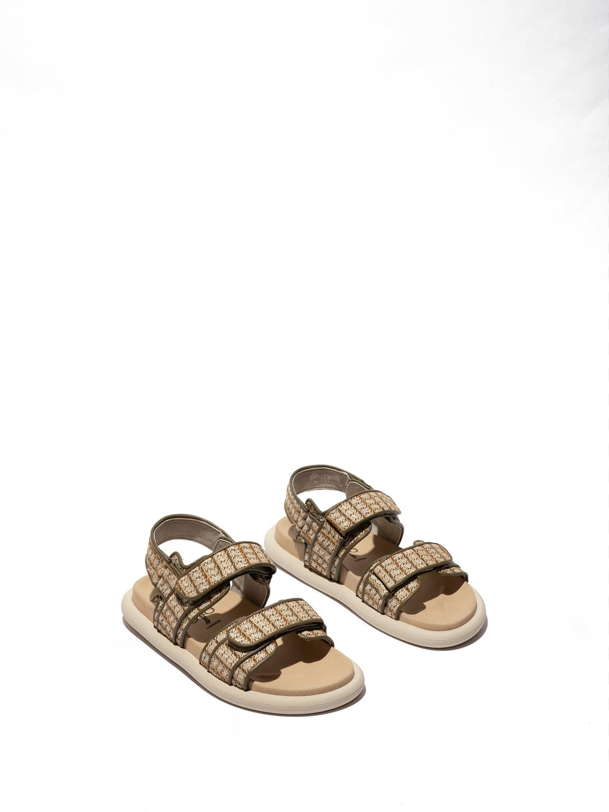 Fly London PAAV228FLY, Sandalias Mujer, Khaki/Bumblebee, 38 EU