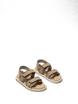 Fly London PAAV228FLY, Sandalias Mujer, Khaki/Bumblebee, 38 EU