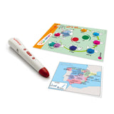 Tecnodidattica - Parlamondo | Globo Terráqueo Interactivo para Niños y Jóvenes | Globo Luminoso y Giratorio | Bolígrafo de Música con Audio | 6 Idiomas | Cartografía Política | Diámetro de 30 cm