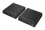 DIGITUS HDMI Fiber IP Extender Set – UHD 4k 60Hz – HDMI 2.0 – Alcance MM 300 m y SM 40 km – Transmisor y receptor – Punto a punto – Negro