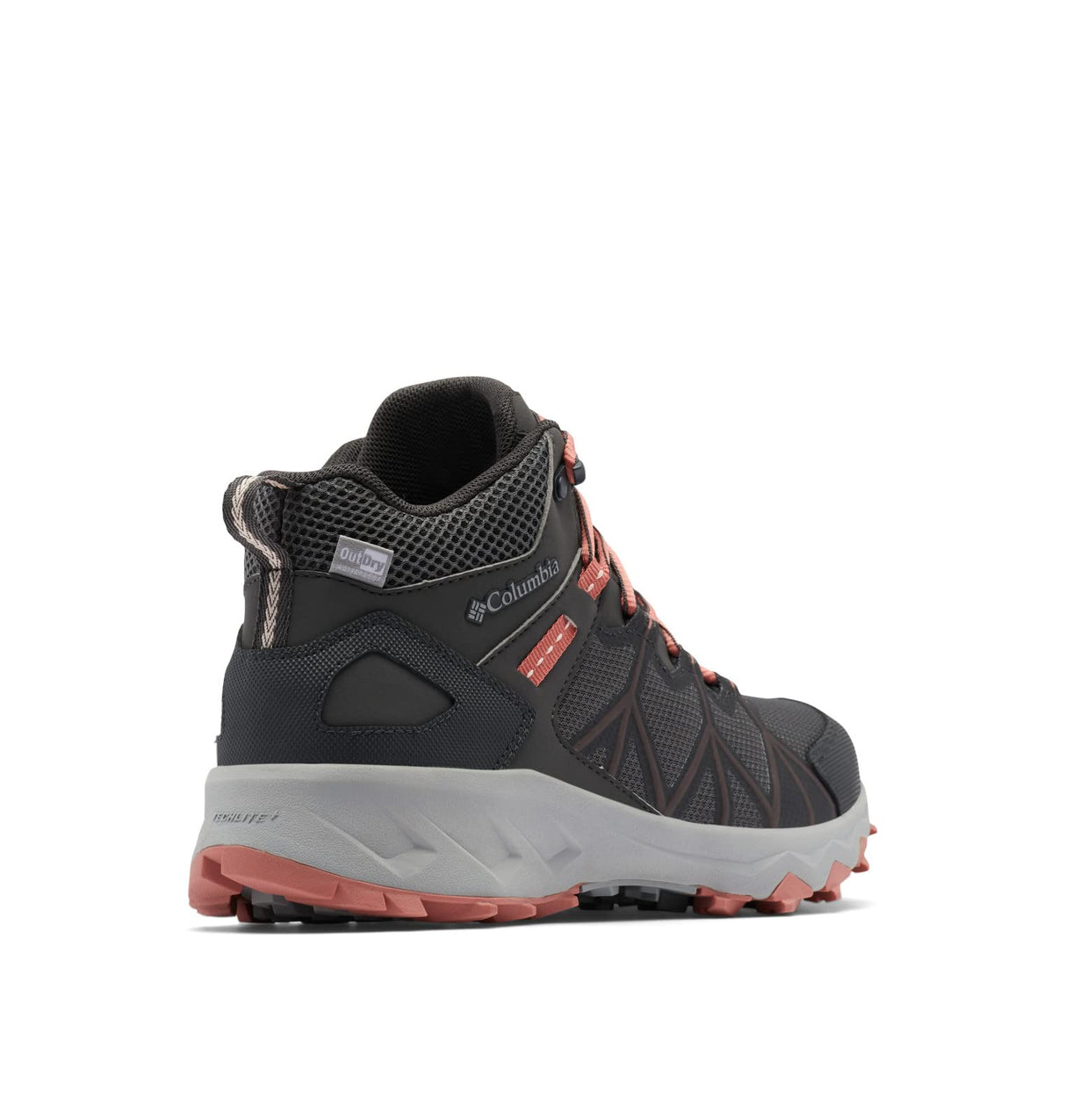 Columbia Peakfreak 2 Mid Outdry, Botas Montaña De Senderismo Y Trekking, Mujer, Gris (Dark Grey/Dark Coral 2024), 36.5 EU