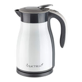 Vektra VEK-1701W Hervidor de agua inalámbrico con aislamiento al vacío, respetuoso con el medio ambiente, fácil de verter, 1,7 litros, color blanco