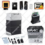 Faac 10564944 - Práctico kit 746 230 V Automatización Puerta batiente Puertas batientes de baño de aceite para puerta corredera de uso intensivo con peso máximo 600 kg
