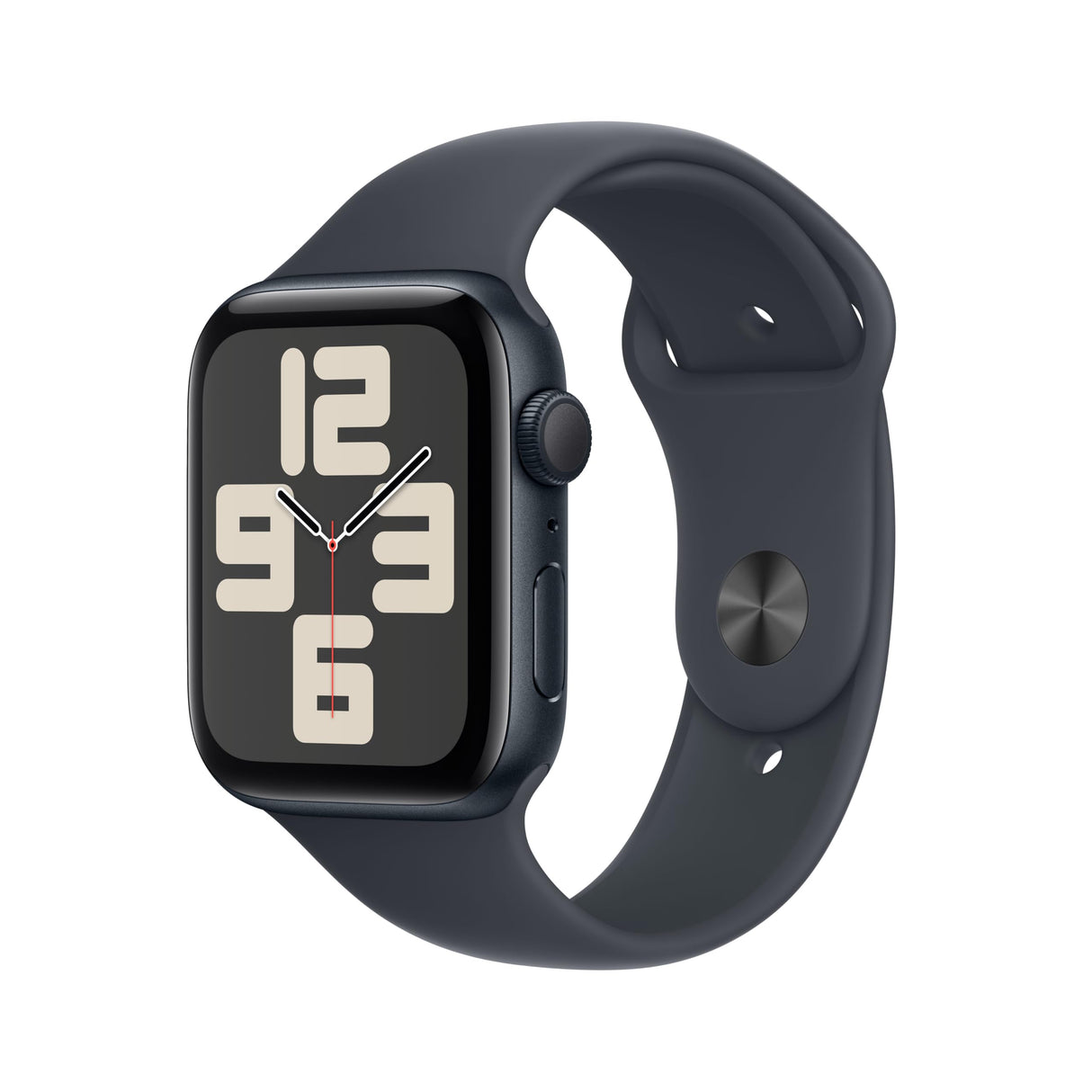 Apple Watch SE de 2.ª generación GPS Smartwatch con Caja de Aluminio en Medianoche de 44 mm y Correa Deportiva Medianoche - Talla S/M. Monitores de entreno y sueño y Resistencia al Agua