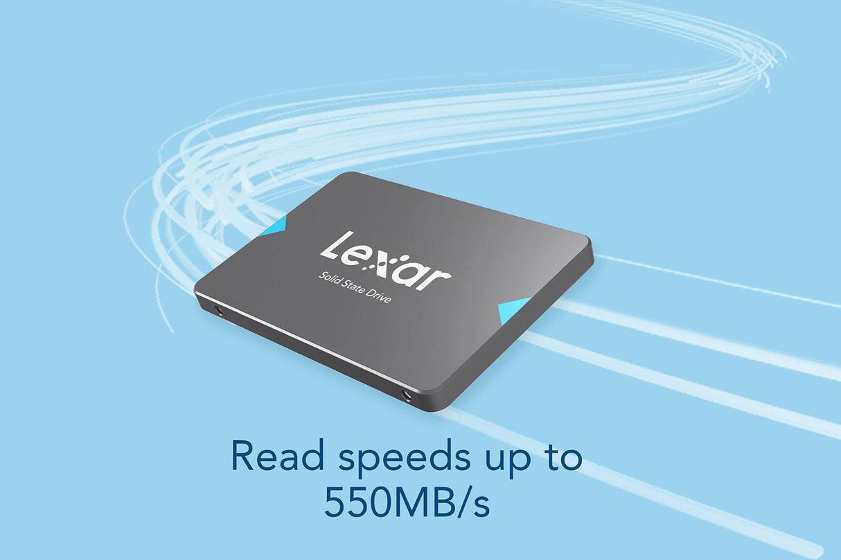 Lexar NQ100 2TB SSD SATA III (6 GB/s), SSD Interno de 2,5" hasta 550 MB/s, Unidad de Estado sólido Interna para PC, portátil y de Escritorio (LNQ100X002T-RNNNG)