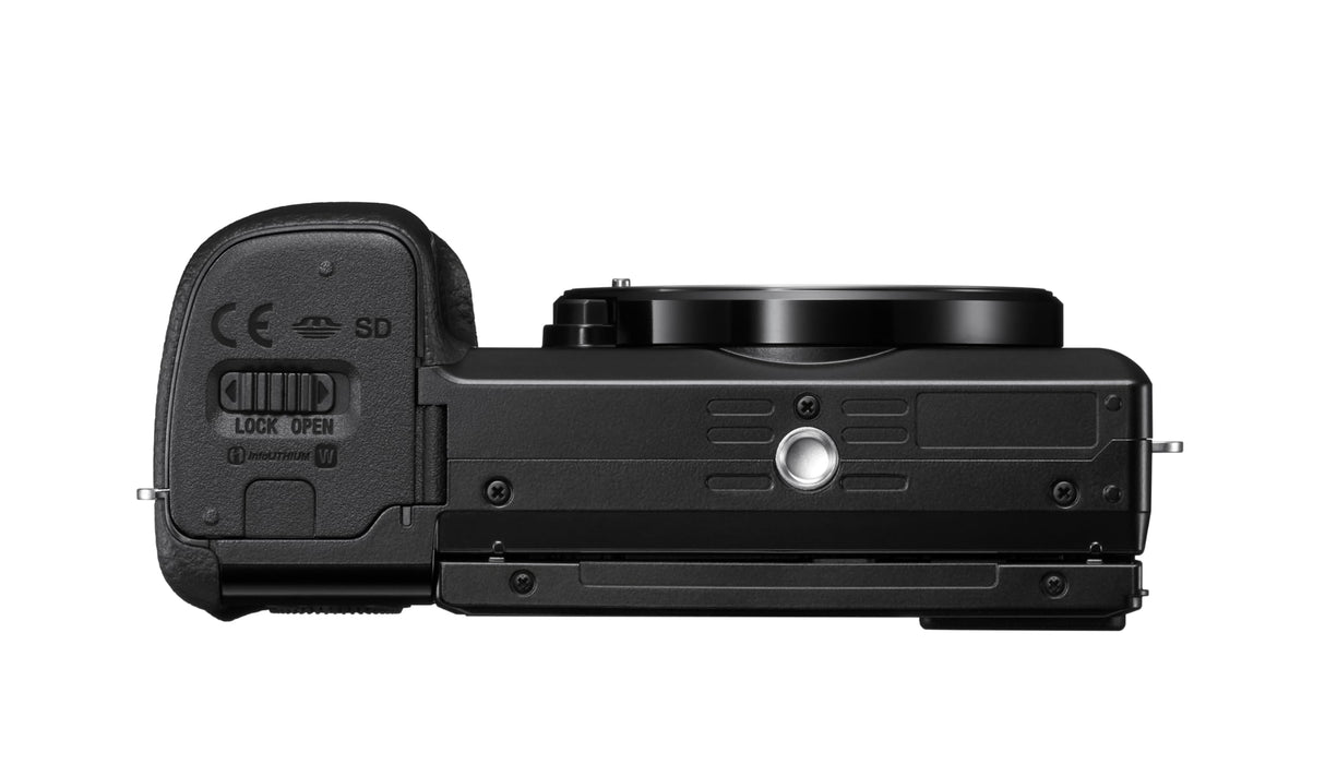 Sony ILCE6100AB.CEC Alpha 6100 Cámara Evil APS-C, Enfoque automático rápido 0.02s, Eye AF para Personas y Animales, grabación de vídeos en 4K y Pantalla inclinable, Cargador Incluido