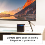 Amazon Fire TV Cube (Última generación) | Reproductor multimedia en streaming con control por voz a través de Alexa, Wi-Fi 6E y Ultra HD 4K