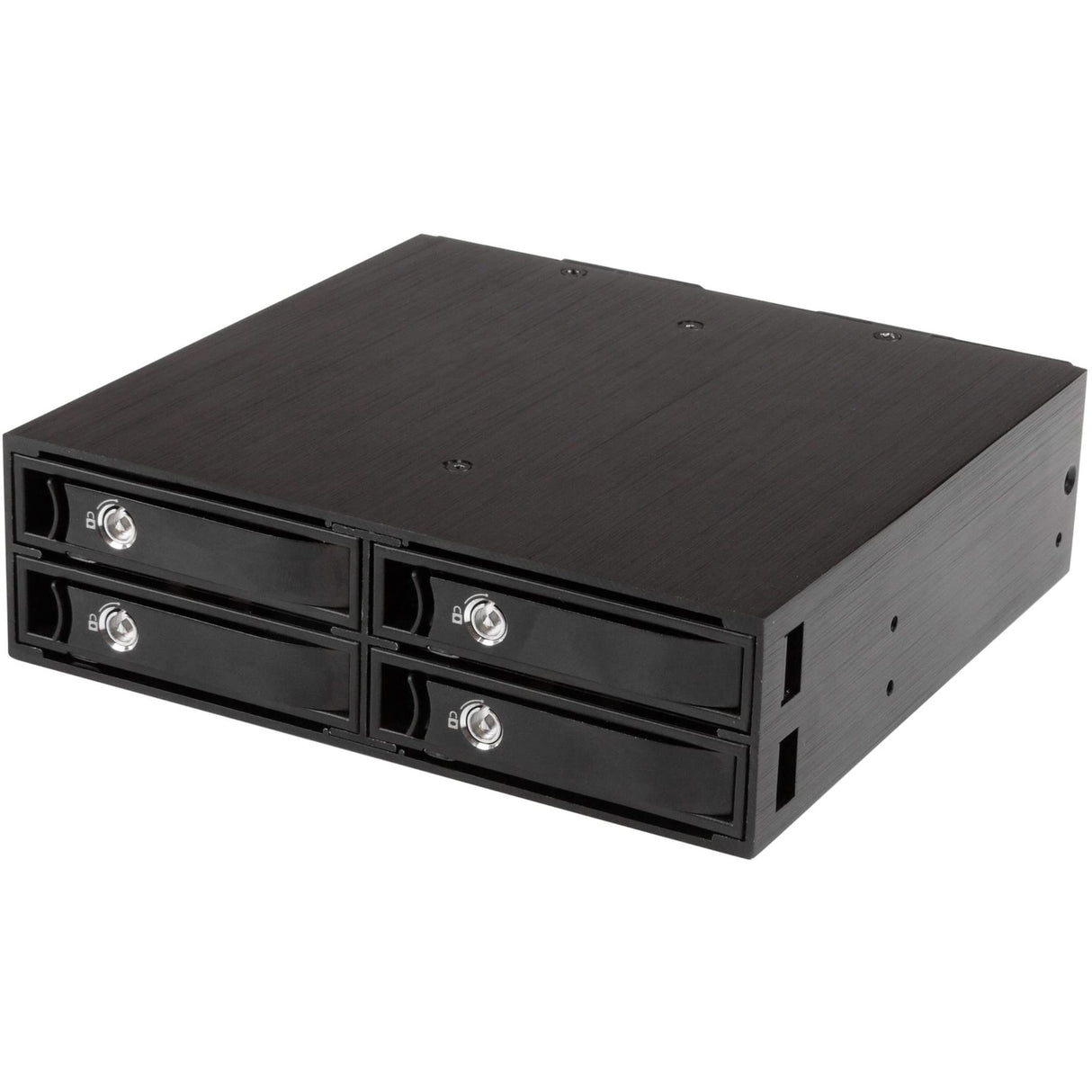 StarTech.com Backplane Rack Móvil de 4 Bahías para Unidades de Disco SATA/SAS de 2,5 Pulgadas - Intercambio en Caliente de SSDs o HDDs de 5 a 15mm - Compatible con SAS II y SATA III (SATSASBP425)