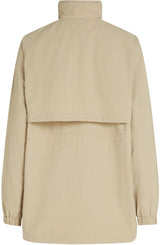 Tommy Hilfiger Cortavientos Mujer Nylon Crinkle Regular Fit, Beige (Sandalwood), L