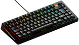 Glorious Gaming GMMK 3 HE: Teclado Respuesta rápida, Hall Effect, sondeo 8K, switches magnéticos y mecánicos MX, Teclado 75% Hot Swap, Juntas modulares, PBT Doble inyección, QWERTZ alemán - Negro