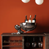 Kare Design Octopus-Enfriador de Botellas Aluminio niquelado, Color Plateado, Plata, 25.5x45.75x44.5cm
