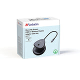 Verbatim Transmisor y Receptor inalámbrico 4K HDMI para Streaming, transmisión de vídeo/Audio, Extensor HDMI inalámbrico para Ordenador portátil, PC, Smartphone a TV, Monitor,