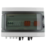 SeKi DC/AC 2 Strings 3P DC, 4P AC T2 Solar caja de conexiones Protección contra sobretensiones/protección contra rayos 32 A 1000 V; carcasa de superficie IP65 18 módulos; fotovoltaica fotovoltaica