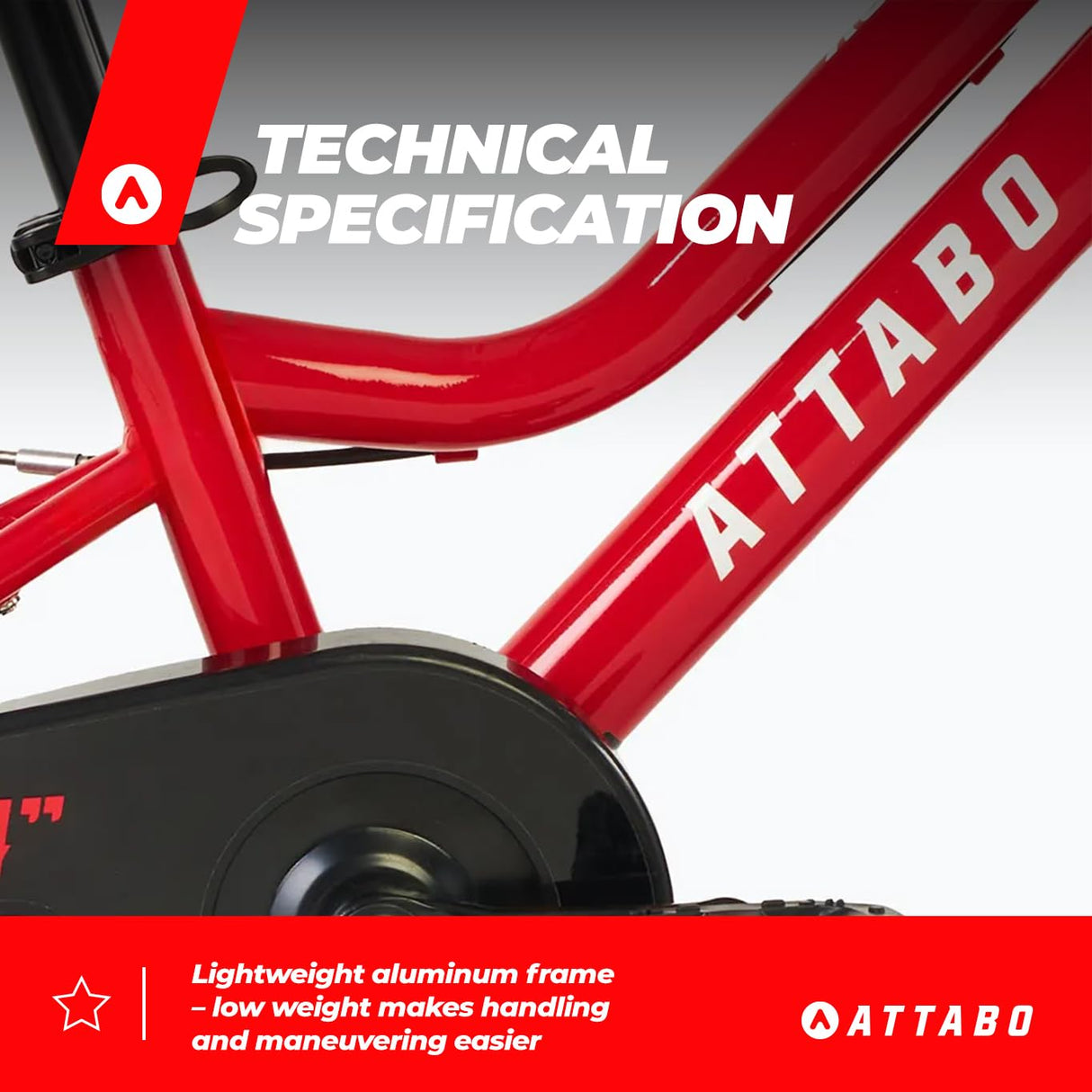 ATTABO Knack 14" Atb-b5i022 Bicicleta, Rojo