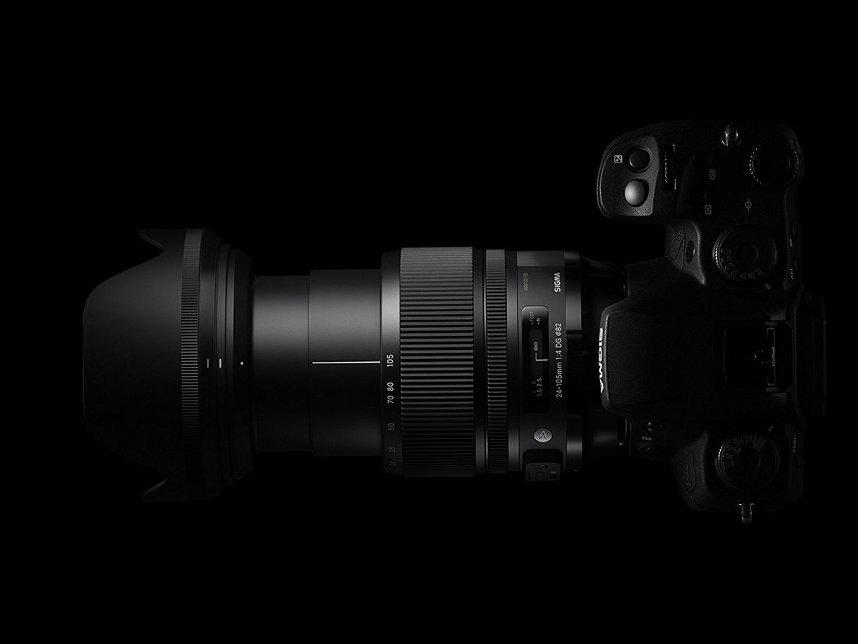 Sigma 24-105mm F4 DG OS HSM - Objetivo para cámara réflex Nikon (estabilizador, diámetro filtro 82 mm), color negro